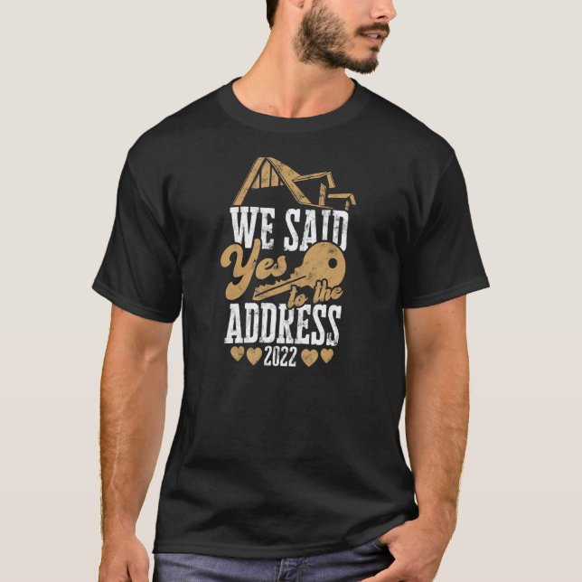 Camiseta Dissemos que sim ao endereço 2022 - casa (Frente)