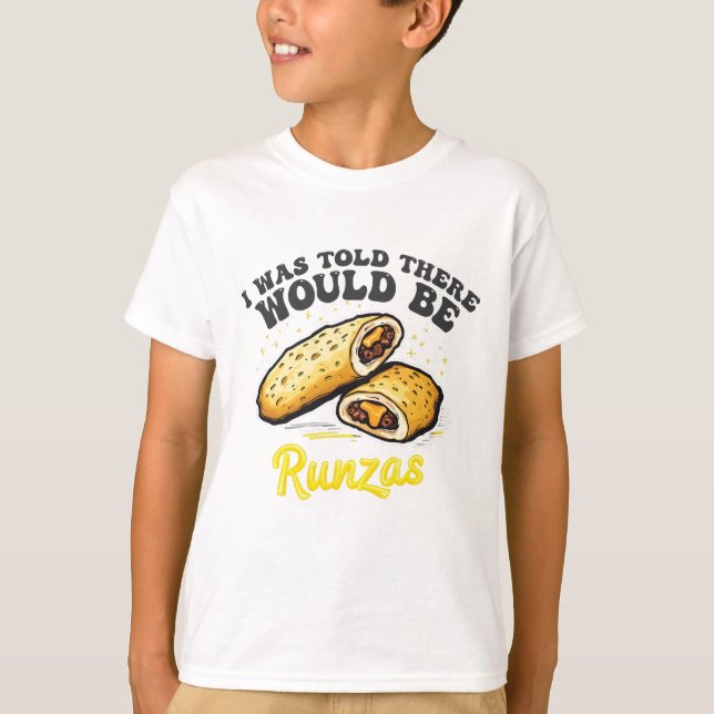 Camiseta Disseram-me que haveria uma Comida engraçada (Frente)