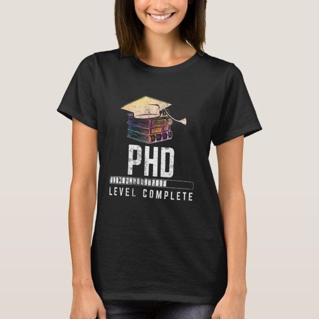 Camiseta Dissertação de Estudantes de Ph D Completar Doutor (Frente)
