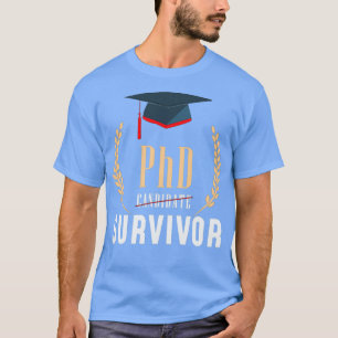 Camiseta Dissertação de Título de PhD Conclusão do Estudant