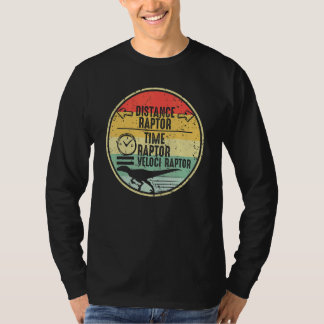 Camiseta Distância Raptor Sobre Tempo Raptor Igual a Veloci