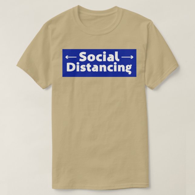 Camiseta Distância social (Frente do Design)