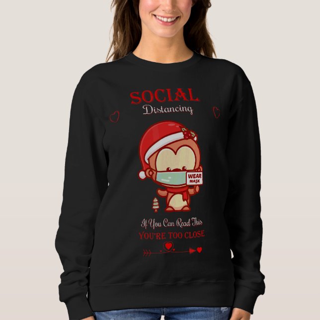 Camiseta Distância Social Se Você Pode Ler Sarcástico (Frente)