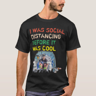 Camiseta Distanciação social, você só tem que remar com ele