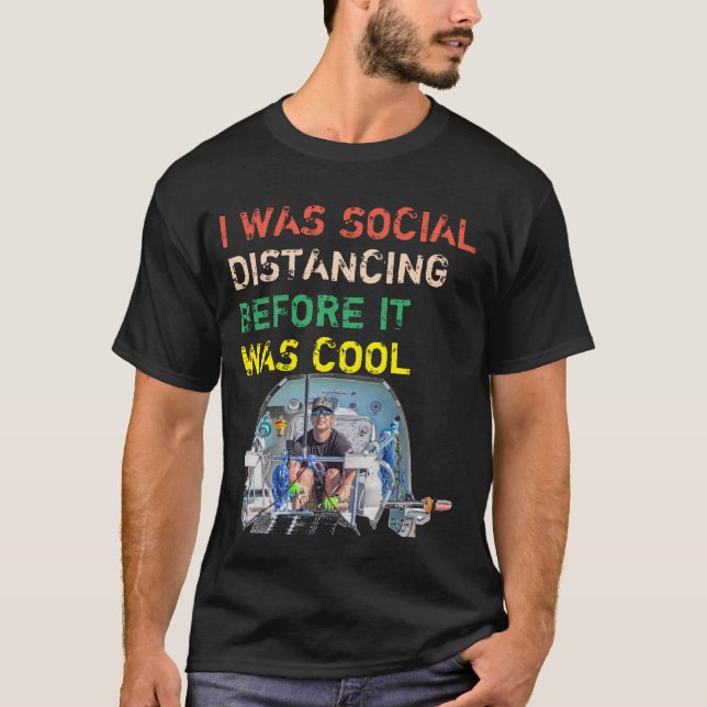 Camiseta Distanciação social, você só tem que remar com ele (Frente)