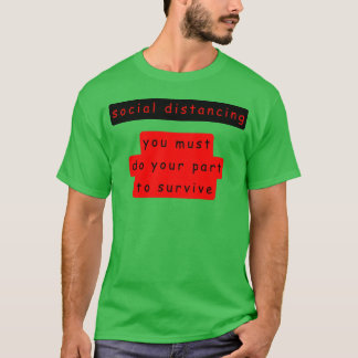 Camiseta Distanciamento social natureza nostalgia anos 70 v