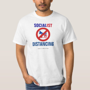 Camiseta Distanciamento Socialista Sem Democratas