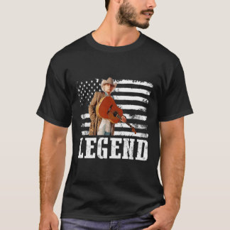 Camiseta Distante bandeira Americana Dwight Yoakam Singer.p