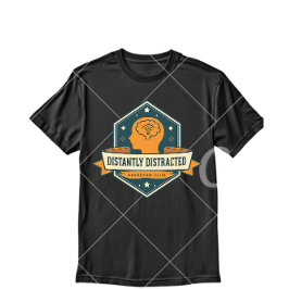 Camiseta Distantemente Distraído – Saúde Mental Sarcástica