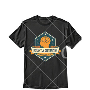 Camiseta Distantemente Distraído – Saúde Mental Sarcástica