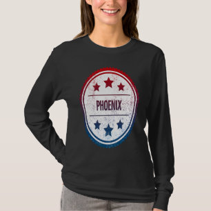 Camiseta Distintivo da Cidade Legal e Retrô de Phoenix