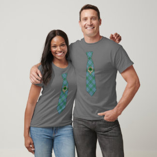 Camiseta Distintivo de clã escocês Irvine e gravata xadrez