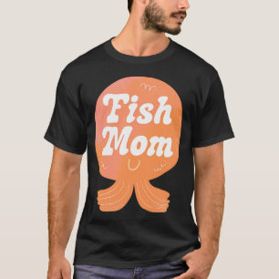 Camiseta Distintivo de Mãe de Peixe (Laranja)