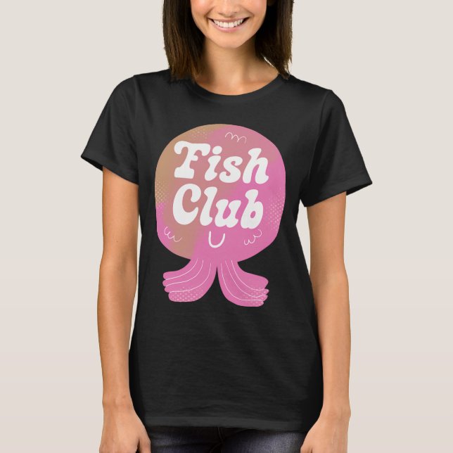 Camiseta Distintivo do Clube de Peixes (Frente)