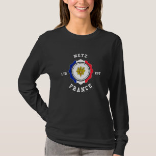 Camiseta Distintivo Vintage METZ Bandeira da França
