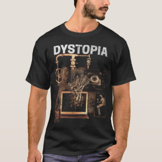 Camiseta Distopia - Design de Streetwear Techno-Dystopian