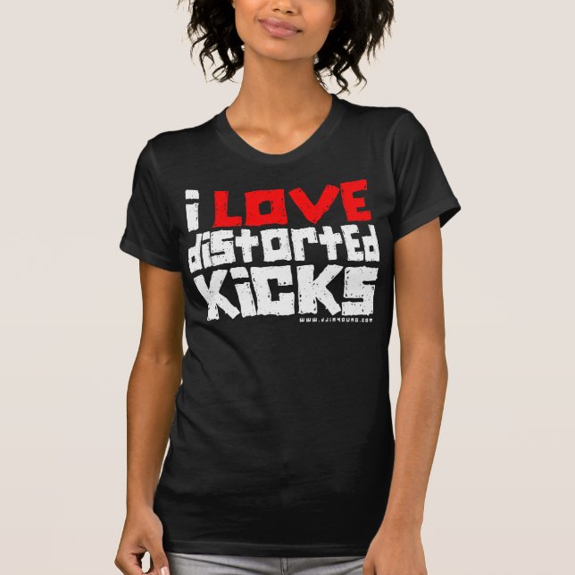 Camiseta distortedkicks02-red&white (Frente)