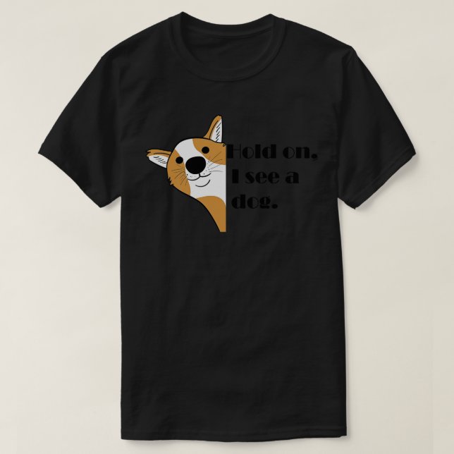 Camiseta Distração de cães (Frente do Design)