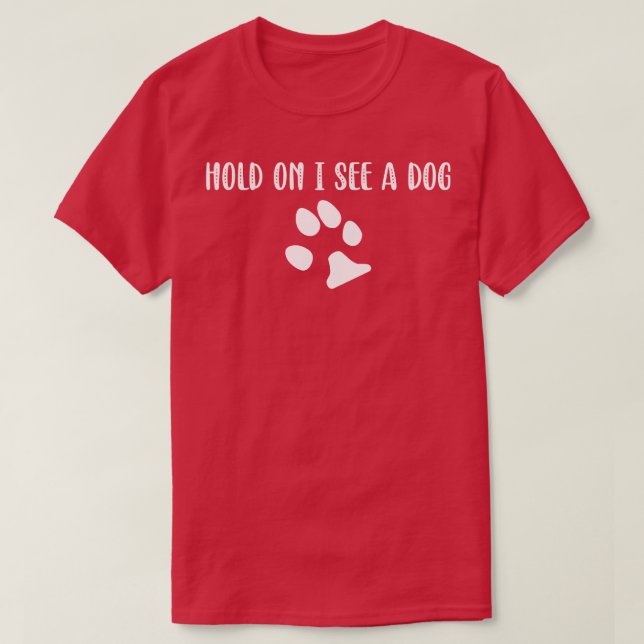 Camiseta Distração de cães 1 (Frente do Design)