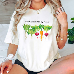 Camiseta Distração Fácil Por Plantas/Jardinagem Vegetal