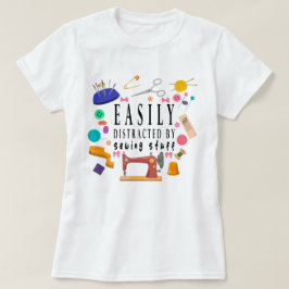 Camiseta Distraído Facilmente Pela Colagem De Camisas, Mant