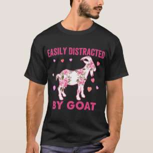 Camiseta Distraído Facilmente Pela Costume De Cabra