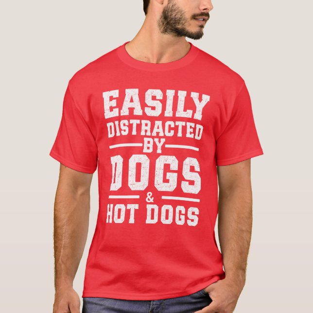 Camiseta Distraído Facilmente pela família de presentes dos (Frente)