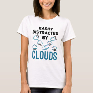 Camiseta Distraído facilmente pelo Clima de Meteorologia em