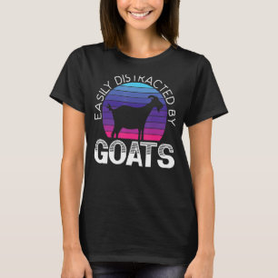 Camiseta Distraido Facilmente Pelo Fator De Caprinos De Cap