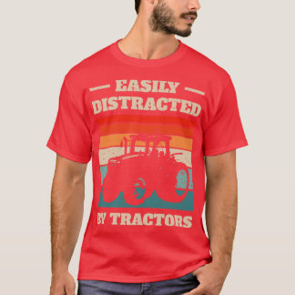 Camiseta Distraído Facilmente Pelos Tratores III