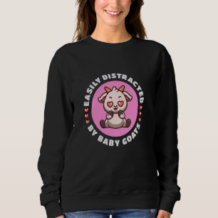 Camiseta Distraído facilmente por Baby Goats Farmer Goat B