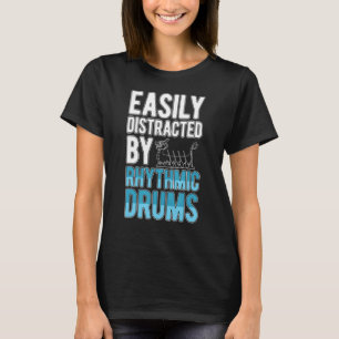 Camiseta Distraído Facilmente Por Dragões Rítmicos Dragão B