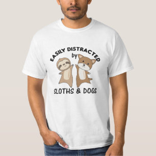 Camiseta Distraído Facilmente Por Laminhas E Cães Cachorro