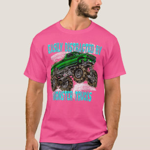 Camiseta Distraído facilmente por monstros para o monstro T