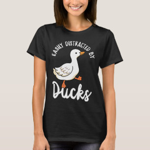 Camiseta Distraído Facilmente Por Patos Cute Walking Duck P