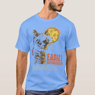 Camiseta Distraído Facilmente Por Pontos Solares