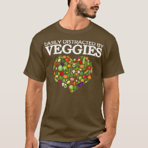 Camiseta Distraido Facilmente Por Veggies Vegetaria De Vega