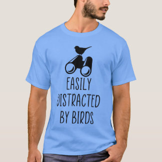 Camiseta distraído por amigo de pássaros