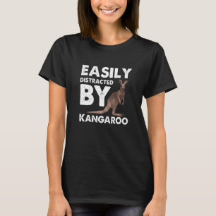 Camiseta Distraído por Kangaroo Outback Austrália Marsupial