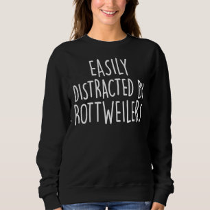 Camiseta Distraído Por Rottweilers