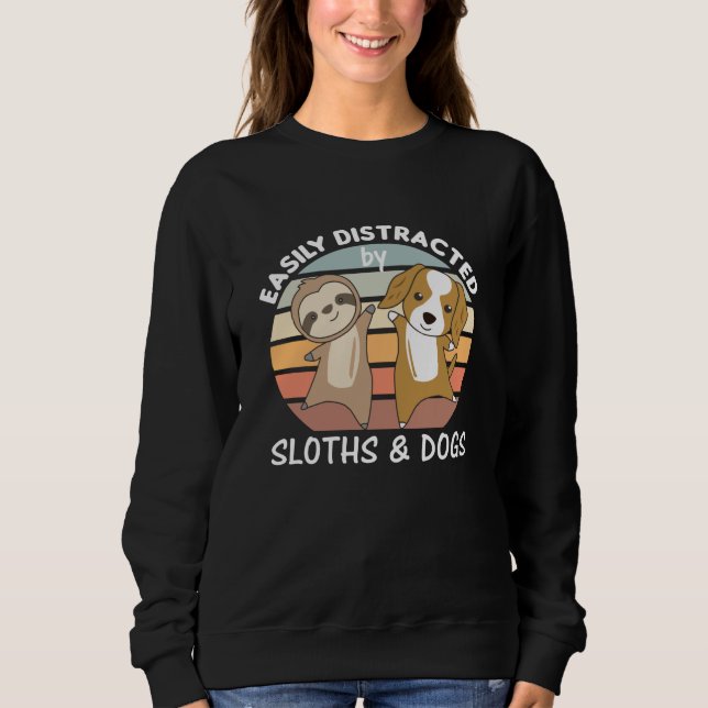 Camiseta Distraídos Facilmente Por Lúteros E Cães Cães Lúci (Frente)