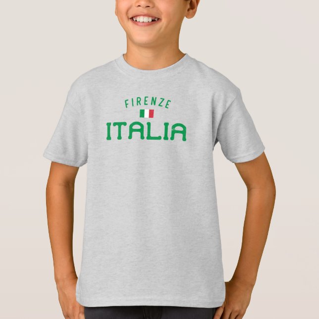 Camiseta Distress Firenze Italia (Florence Itália) Boys" (Frente)