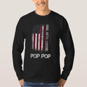 Camiseta Distress Pop Pop Homemade Mito Lenda Vô Vintage F