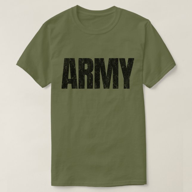 Camiseta Distressed Army (Frente do Design)