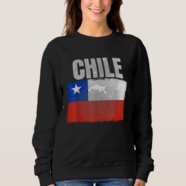Camiseta Distressed Chile Flag Graphic for Men Women Hispan (Frente)