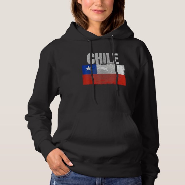 Camiseta Distressed Chile Flag Graphic for Men Women Hispan (Frente)