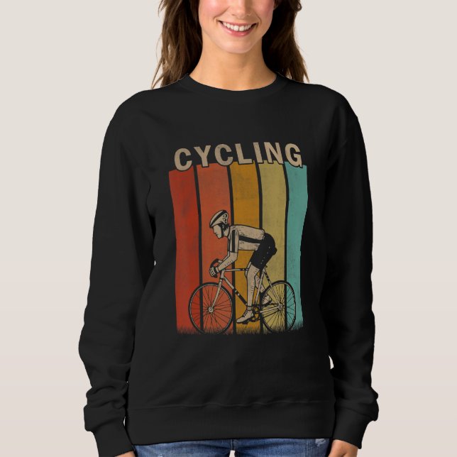 Camiseta Distressed Cycling   Men Women Cute Cycling Retro (Frente)
