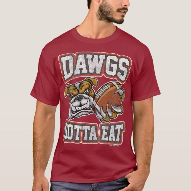 Camiseta Distressed Dawgs Gotta Eat CLE Shirt (Frente)