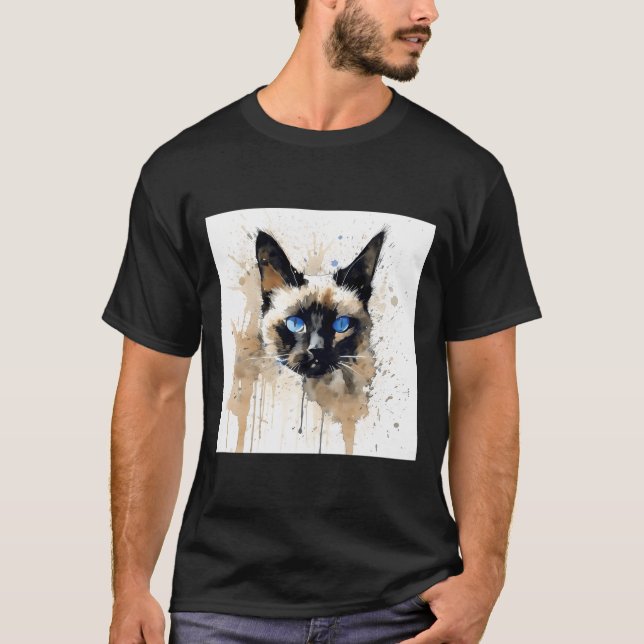 Camiseta Distressed Grungy Punky Graffiti Cat Xvi (Frente)