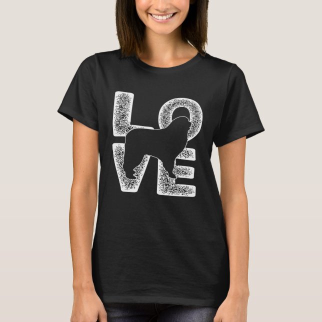 Camiseta Distressed I Love My Great Pyrenees Dog  Theme (Frente)